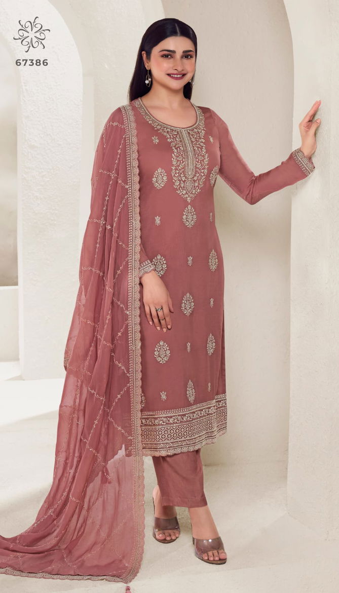 Chakori By Vinay Kuleesh Hit list Organza Embroidery Designer Salwar Suits Wholesalers In Delhi